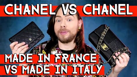 chanel made in france vs italy.